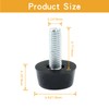Zorveiio 24 Pcs M6 Furniture Leveling Feet Adjustable Table Levelers