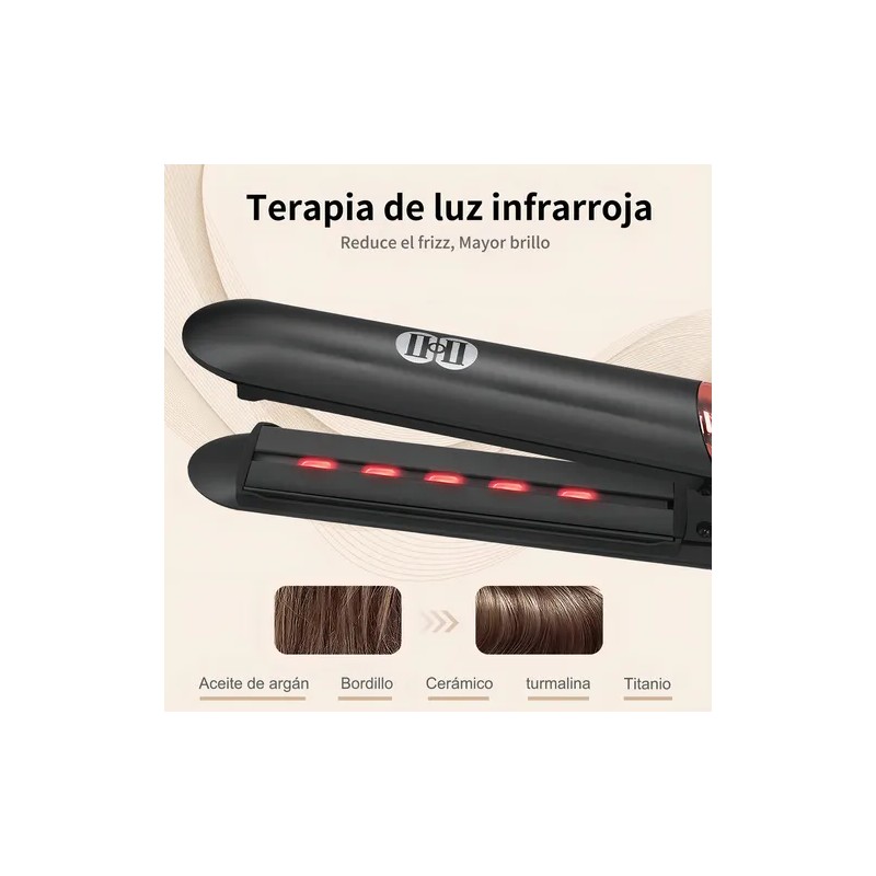 Plancha Cabello Profesional Cerámica Ciicii 2 En 1 Para Pelo,plancha