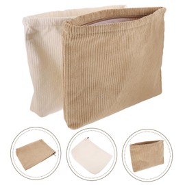 WOONEKY 2pcs Makeup Organizer Bag for Women Travel Toiletry Bag Zipper Portable Storage