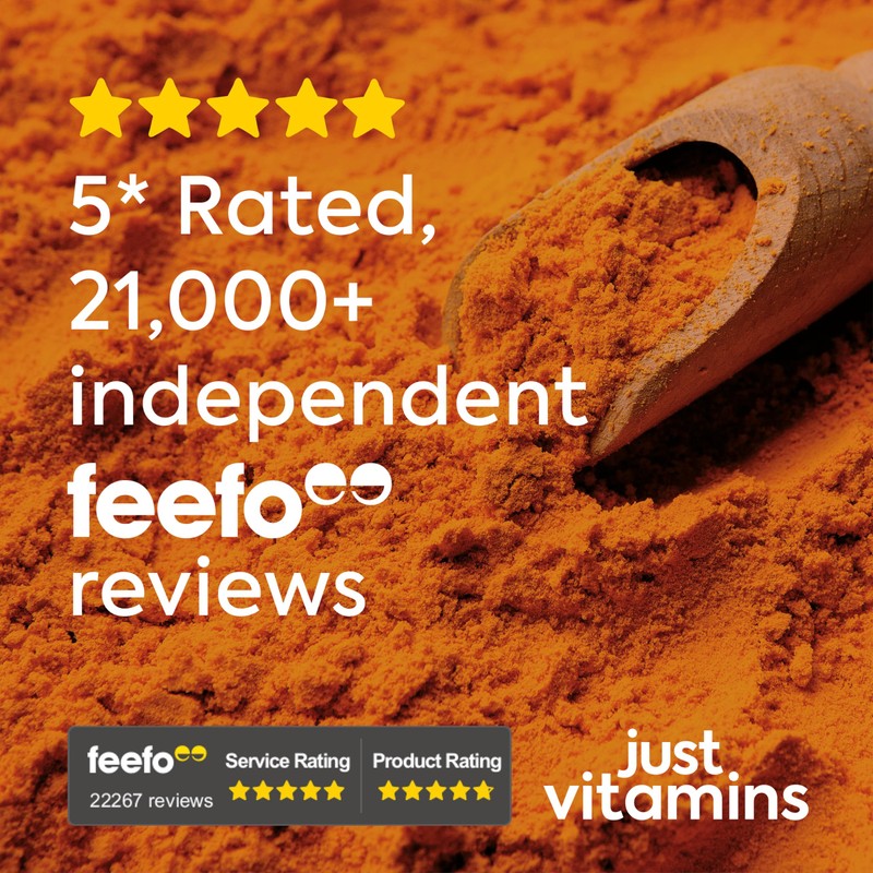 Just Vitamins Just Vitamins High Strength Turmeric 12,500mg with Black
