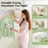Vikaqi Wall Mounted Clothes Drying Rack 32", Foldable Wall Mount