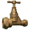 25mm MDPE to 15mm Copper Brass Stopcock
