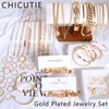 CHICUTIE Gold Jewelry Set For Women,14k Gold Plated Multi Layer