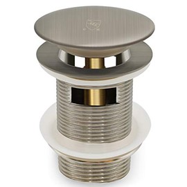 FerdY Pop-up Drain for Freestanding Bathtub, Brushed Nickel Finish, cUPC Certification, Freestanding Bathtub Drain Stopper