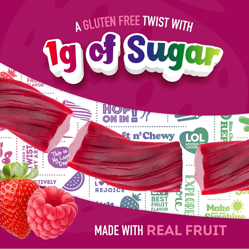 Wiley Wallaby Low Sugar Gluten Free Licorice | Soft Chewy