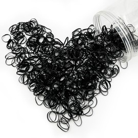 Mythya 1000 Piezas Ligas para Cabello, Niña Goma de Pelo Elásticos Lazos de Goma Bandas de Goma para Niñas (Nergo)