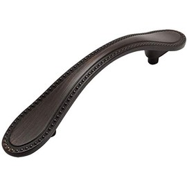 10 Pack - Cosmas 4887ORB Oil Rubbed Bronze Cabinet Hardware Beaded Handle Pull - 3" Inch (76mm) Hole Centers