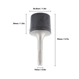 Orenic T Post Driver, SDS Plus Ground Rod Driver, Replacement SDS Plus Ground Rod Bits Driver Socket Wrench, Electric Fence Post Driver, Flat Metal Impact Hammer Head