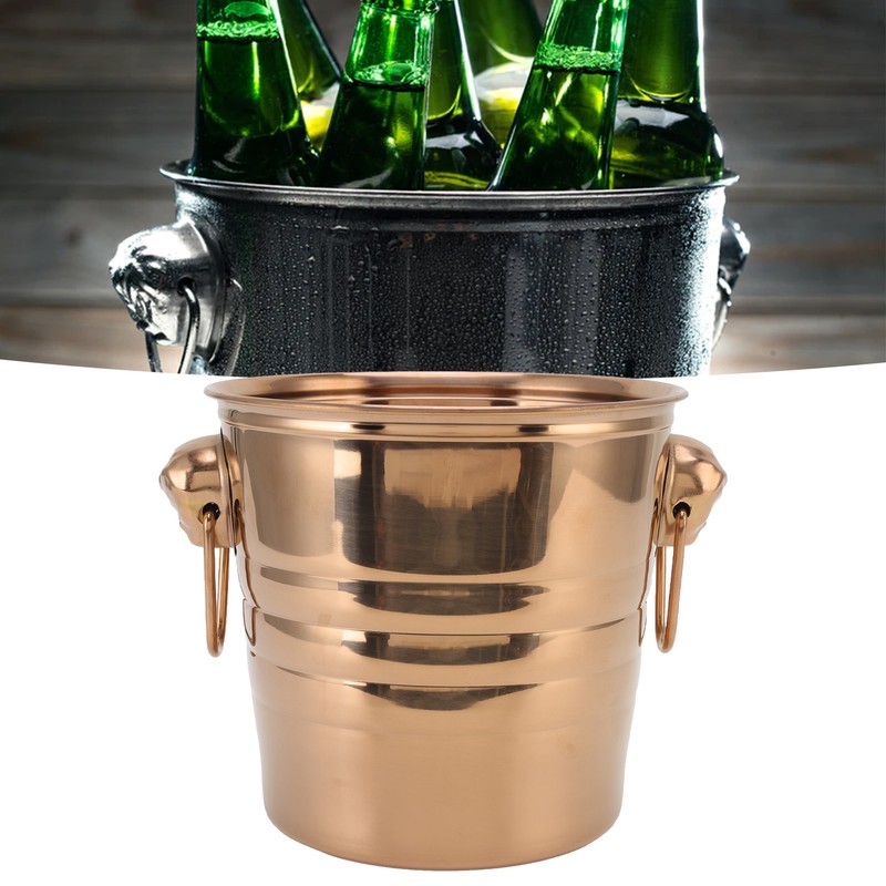 Wine Bucket 201 Stainless Steel Integral Molding Double Layer Design