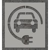 Ideal Stencils Electric Car Vehicle Charging Stencil - Paint Floors,