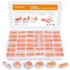 Kuject 200PCS Lever Wire Nuts Connectors Kit with 2/3/4/5/8 Conductor