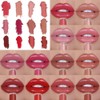 12 Colores Brillo Labial En Crema, Resistente Al Agua, antiadherente,