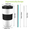 Esilihom Bubble Tea Cup, 2 Pack Reusable Bubble Tea Cup