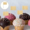 50 PCS Blank Toothpick Flags, Kraft Paper Food Labels (3.5
