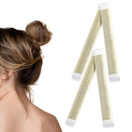 Hair Bun Maker - ShiningUU 2 Pcs Donut Bun Shapers, Easy Updo Hair Accessories for Women, Soft Hair Styling Tools for Ballet Buns & French Twist Hairstyles for Dancers, Yoga, Work, Weddings & Parties