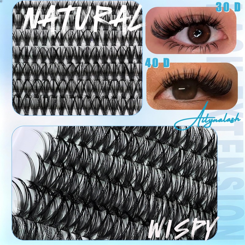 Natural Lash Clusters Kit 30D 40D D Curl Lash Clusters
