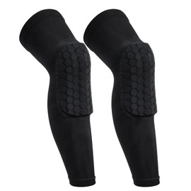 Styquenzer 2 Pack Knee Compression Sleeves Men Women, Honeycomb Light Compression Leg Sleeves, Long Leg Sleeve Anti Collision Sports Sleeve for Wrestl