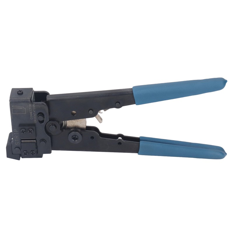 Network Crimper Carbon Steel Head Anti Slip Rubber Handle 8P