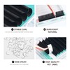 Eyelash Extensions, Ellipse Flat Eyelashes, Matte Black, Single Eyelashes for