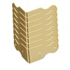 Tiazza 8Pcs Pure Brass Box Corner Protector Corner Braces Hardware
