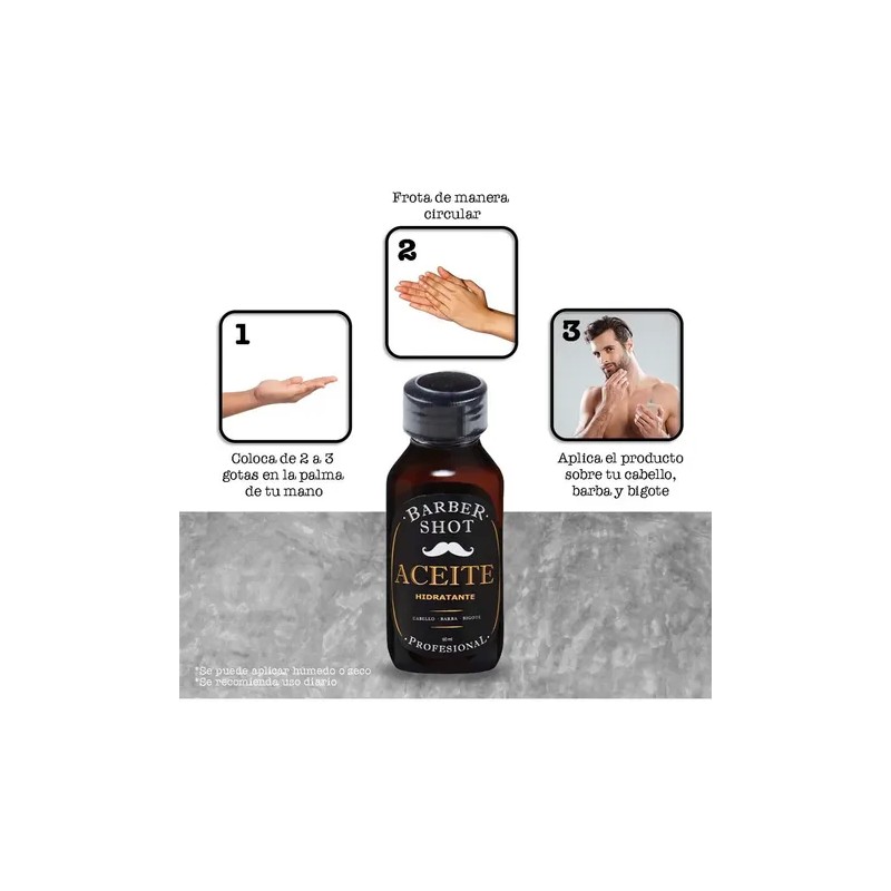 Aceite De Bergamota Hidratante Para Cabello Barba Y Bigote