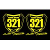 JUST RIDE Motocross Number Plate Replica Decal Stickers RM RMZ
