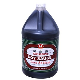 Wan Ja Shan Less sodium soy sauce 1 Gallon