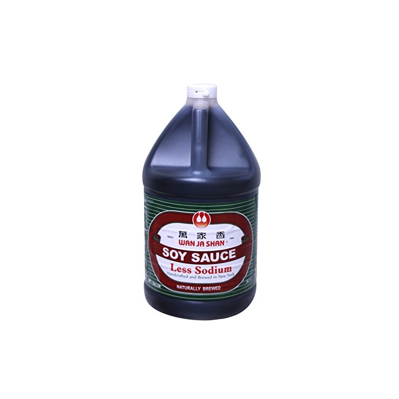 Wan Ja Shan Less sodium soy sauce 1 Gallon
