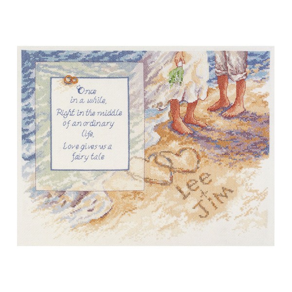 Janlynn Beach Romance Counted Cross Stitch Kit
