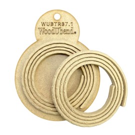 WoodUBend Pack of Two Trims TR37.1 100x0.7cm Heat Bendable & Flexible Wood Trims - DIY Craft, Furniture & Home Decor - Easy to Apply & Paint - Versatile, Reusable & Durable