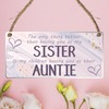 Pixie's Gifts Auntie Special Sister Aunt Auntie Wood Plaque -