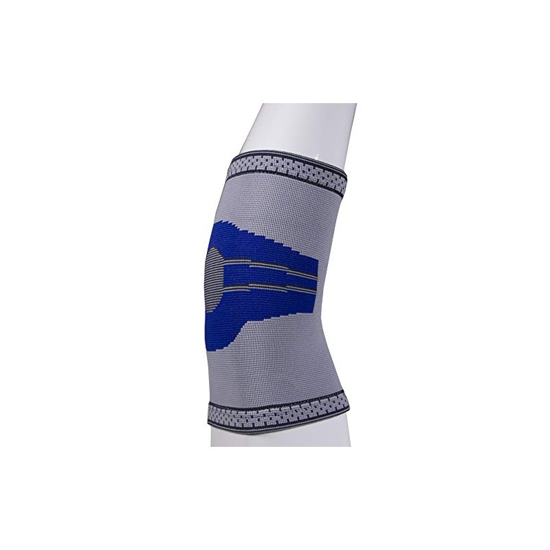 Elastic Elbow Support Compression Sleeve, Silver (Side Stays), Small
