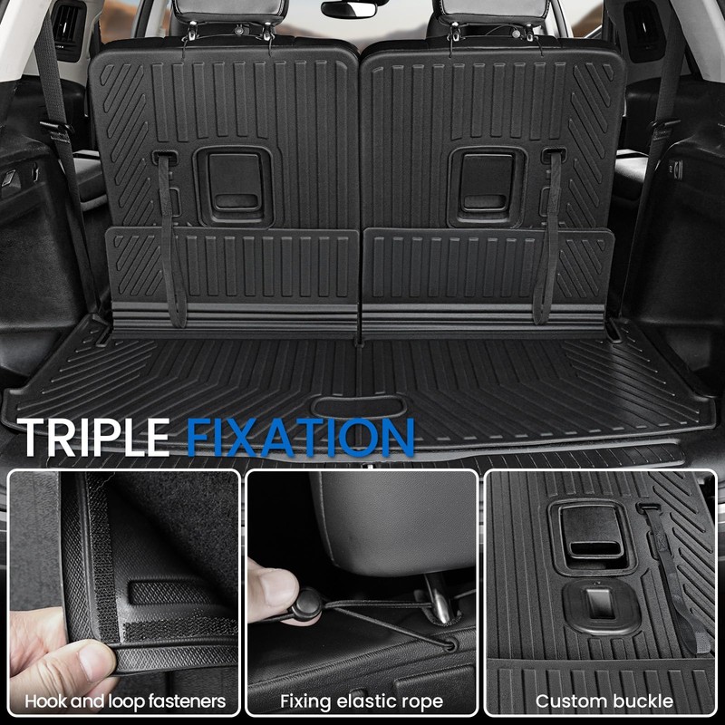 JOULARISE Cargo Mat Backrest Mats for 2021-2025 2026 Jeep Grand
