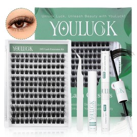 YOULUCK 5D Lash Clusters Individual Lash Extensions Layered Fluffy Eyelashes Waterproof and Windproof Long-Lasting Lashes with Ultra-Thin Band Makeup For Girls Beginner Friendly:_Puff Kit