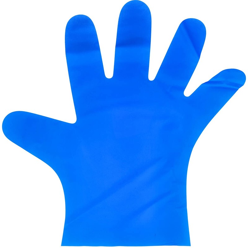 Ebno No.3063 Evcare Silky Gloves, Disposable Gloves, Blue, Boxed, LL