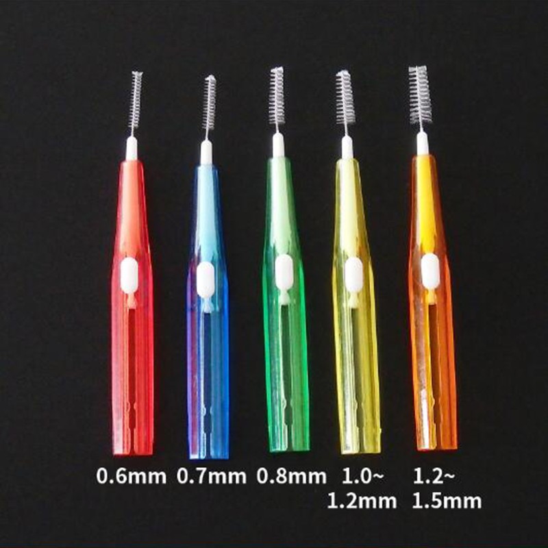 60pcs Toothpick Interdental Brushes Tooth Flossing Head Oral Hygiene Brush