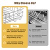 UPGRADED 304 Stainless Steel W10728159 W10525646 Dishwasher Bottom Rack Replacement