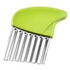 Lumeiy Vegetable Slicer Stainless Steel Chip Wave Cutter (Green)