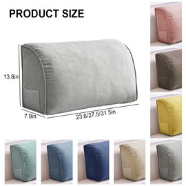 GKWW Couch Back Cushion Decorative Throw Pillows with Removable Pillowcase Sofa Waist Cushion Lumbar Support Backrest Pillow for Living Room Headboard Reading Pillow