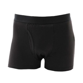 KEEP GUARD Men's Boxer Shorts, Urinary Leaf, Incontinence Treatment, Nano Fine Treatment, Black, M