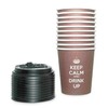 Disposable Hot Cup 10oz &amp; Lid set 20p/8854 4ea