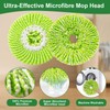 6 Pack Mop Heads Replacement Compatible with Sabco 2-Action Clean