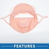 A ABSOPRO Full Face Mask Brim Design Adjustable 6.42" Windproof