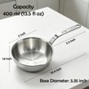 AFAN Stainless Steel Butter Warmer Pot, 13.5 fl oz Small