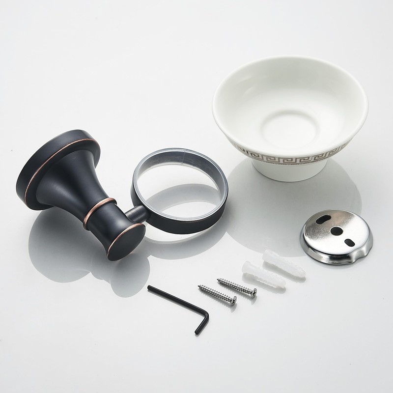 Black Bathroom Soap Dish Holder Wall Mounted Bathroom Hardware Accessories,Oil