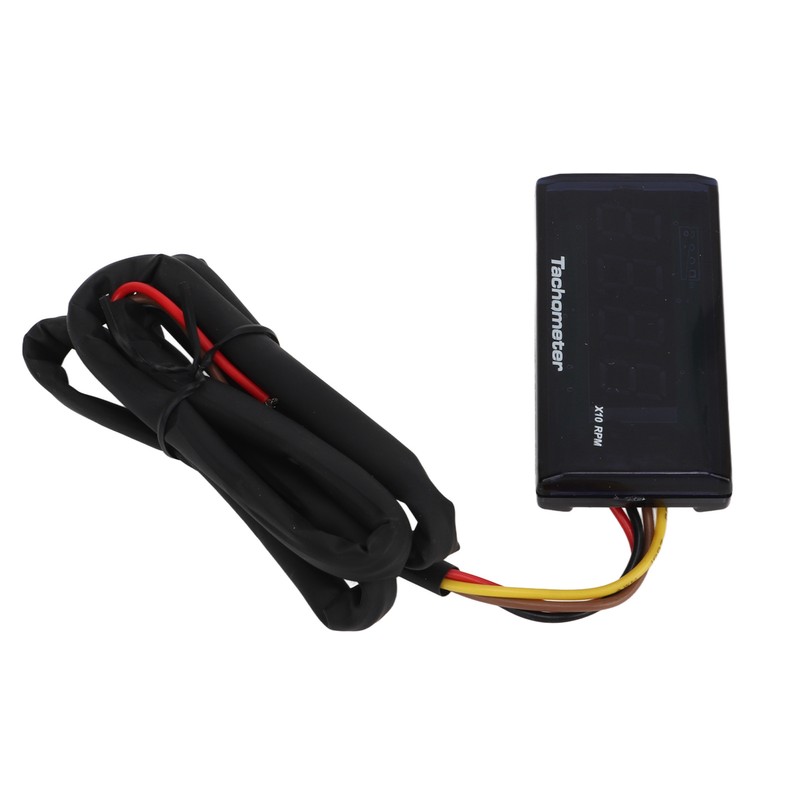 Motorcycle Tachometer DC 12V Ultra Thin LCD Waterproof Backlight for
