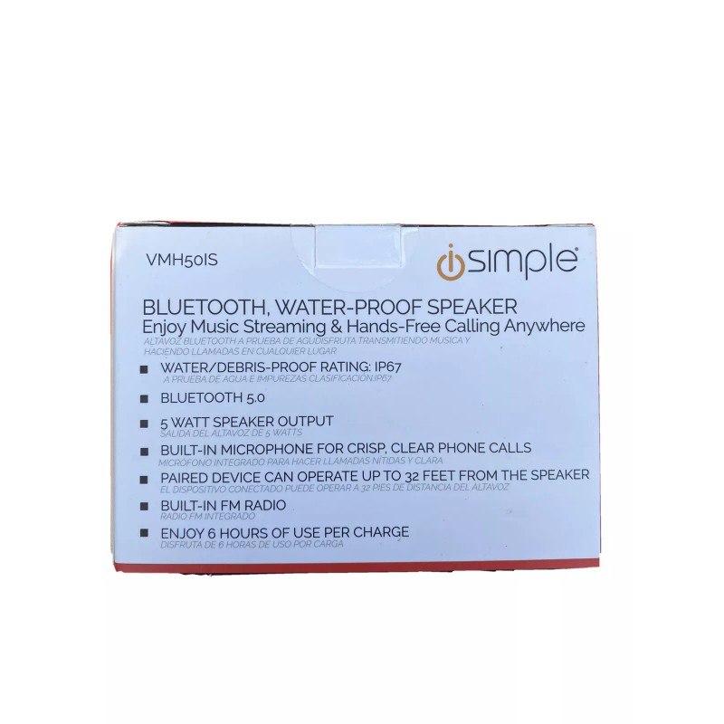 iSimple Vehicle Bluetooth Media Hub Speaker Water-Proof (268) New