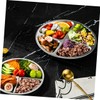 Ciieeo Stainless Steel Divided Plate Portion Control Plate for Adults
