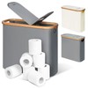 efluky Toilet Paper Storage and Holder 2 in 1, Toilet