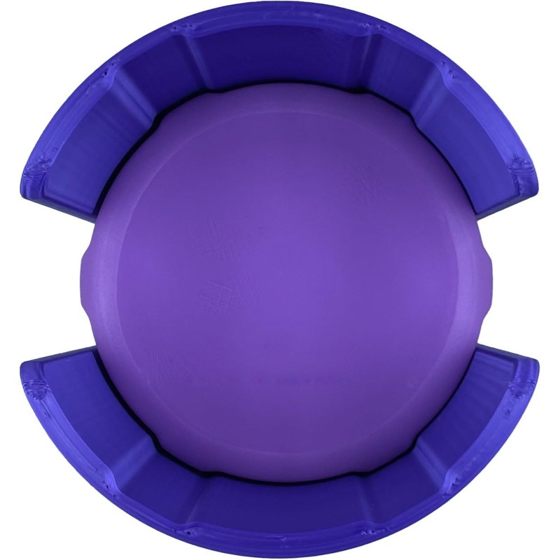 Mason Jar Lid Stack Organizer (Purple, Large - Hexagon)